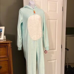 SO Light Blue Hooded Bunny Pajama Onesie